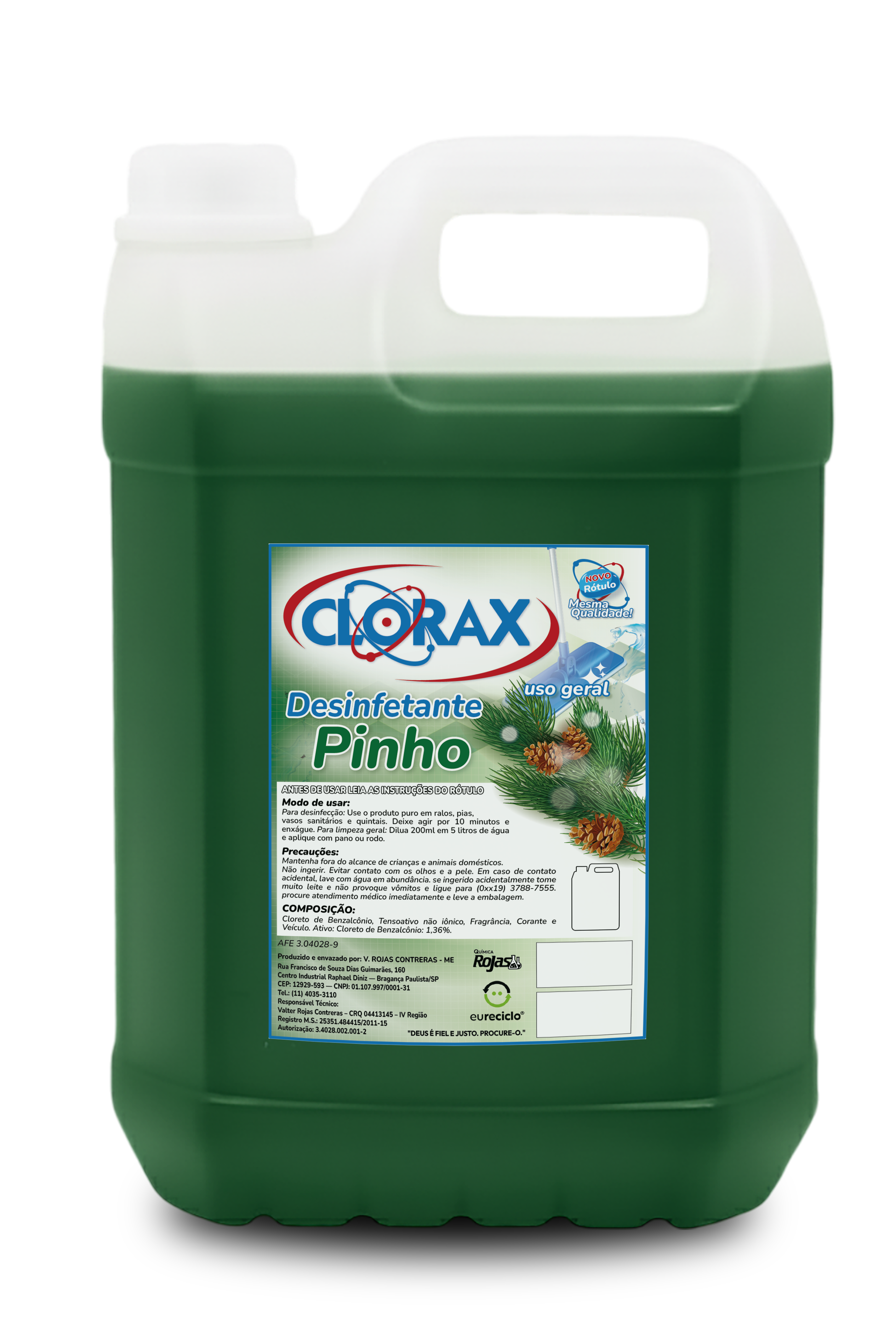 Garrafa de 5L do produto Pinho